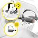 Cornix Amber Electromagnetic Exercise Bike, Upright, White/Grey