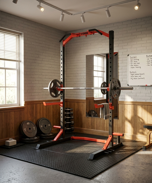 Стійка для штанги York Fitness ASPIRE 510 для присідань і жиму лежачи
