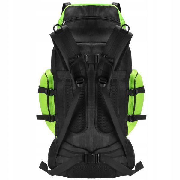 Рюкзак туристичний Springos CS0131, 90 л, до 25 кг, чорний/зелений &mdash; фото