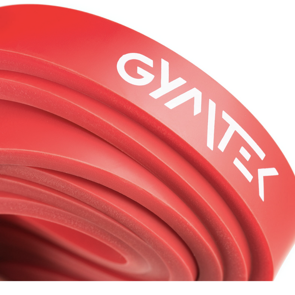 Резинка для фитнеса Gymtek 7-16 кг, латекс, сопротивление 7-16, красная &mdash; фото