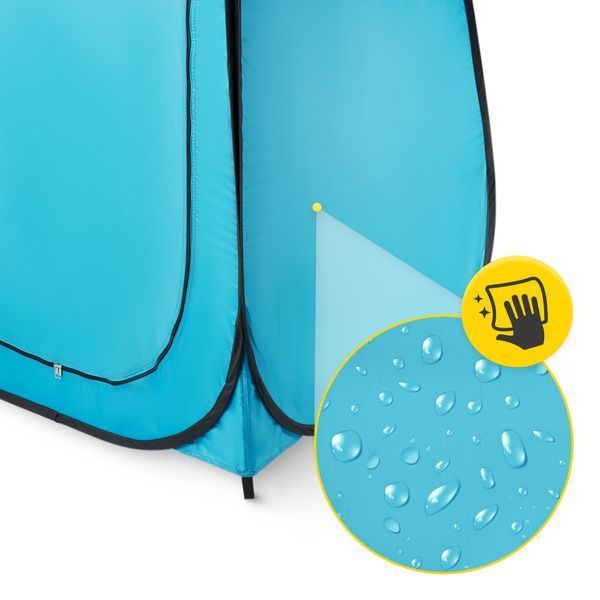 Toilet-shower tent, changing room Mountain Goat Pop-Up 200 &times; 110 &times; 110 cm self-erecting Sky Blue