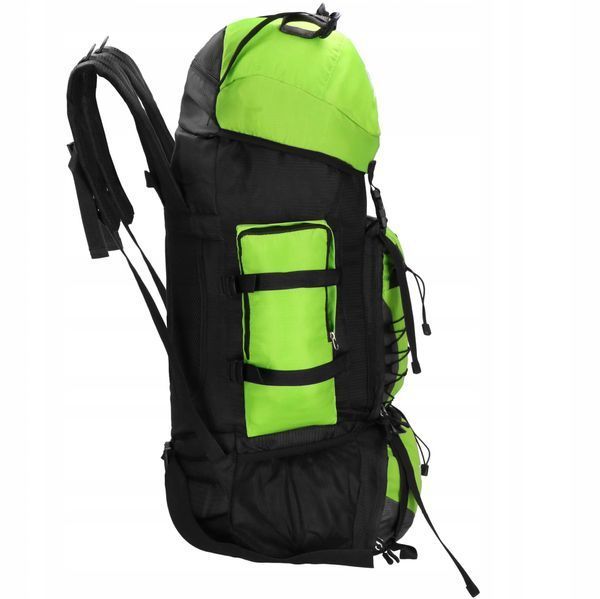 Рюкзак туристичний Springos CS0131, 90 л, до 25 кг, чорний/зелений &mdash; фото
