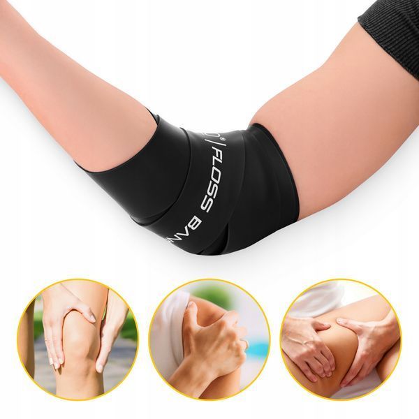 Компрессионная лента для флоссинга 4FIZJO Floss Band 207 &times; 5 &times; 0.15 см Black &mdash; фото