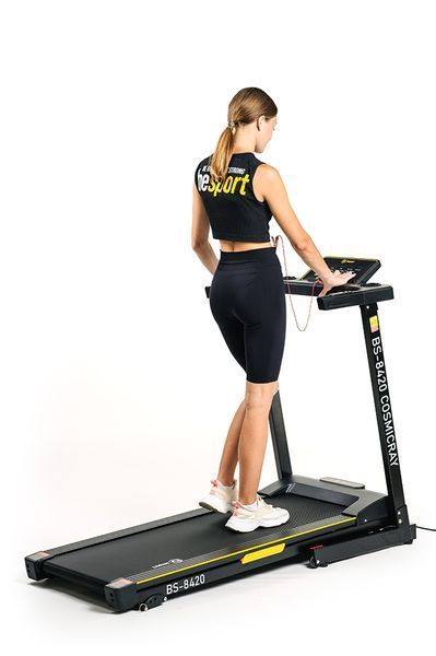 Бігова доріжка Besport BS-8420 COSMICRAY, електрична, складна, до 120 кг, чорна