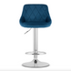 Leobert Kast bar stool with backrest, dark blue