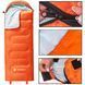 Springos CS0120 sleeping bag, 2 in 1, +8&hellip;+20 &deg;C, orange/grey