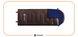 Springos CS0121 Sleeping Bag, 2-in-1, 0&hellip;+8 &deg;C, Brown/Dark Blue