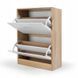 Jumi DuoFlex shoe cabinet with 2 compartments, sonoma