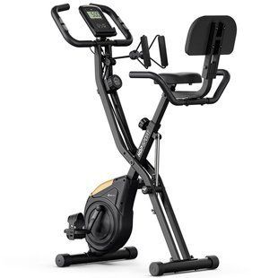 Велотренажер Hop-Sport HS-3030X Apeks X-Bike, магнітний, до 120 кг, чорно-золотистий 5902308241046 фото