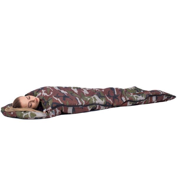 Springos CS0041 Sleeping Bag, 2-in-1, +8&hellip;+20 &deg;C, Khaki/Green