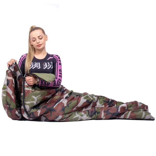 Springos CS0041 Sleeping Bag, 2-in-1, +8&hellip;+20 &deg;C, Khaki/Green