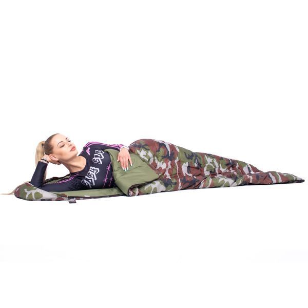 Springos CS0041 Sleeping Bag, 2-in-1, +8&hellip;+20 &deg;C, Khaki/Green