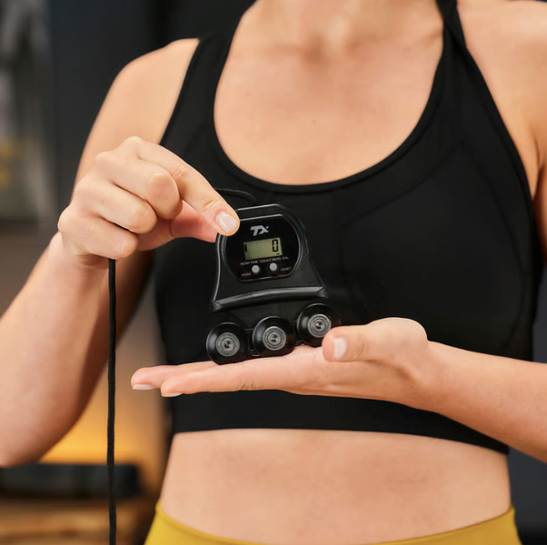 Хулахуп Trex Sport TX-020CHH массажный с утяжелителем и счётчиком, серый &mdash; фото