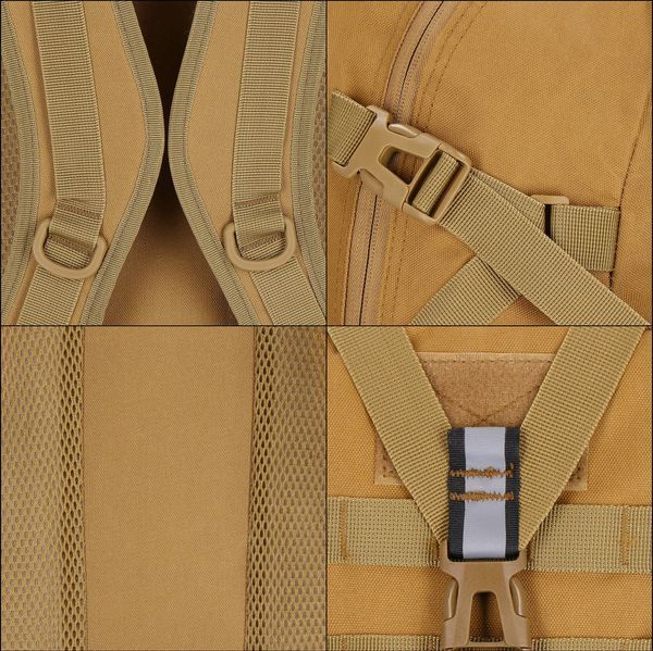 Springos CS0095 Hiking Backpack, 60 L, Brown