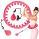 Massage hula hoop 4FIZJO with weight Pink