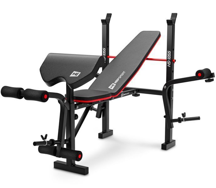 STRONG Hop-Sport Set with Bench and Straight Bars, 40&ndash;179 kg, 146 kg, HS-1055