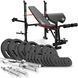 STRONG Hop-Sport Set with Bench and Straight Bars, 40&ndash;179 kg, 146 kg, HS-1055