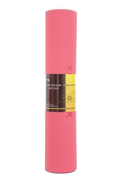 Килимок спортивний Cornix TPE 183 &times; 61 &times; 0.6 см для йоги та фітнесу XR-0006 Red/Black &mdash; фото