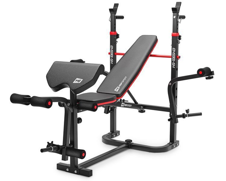 STRONG Hop-Sport Set with Bench and Straight Bars, 40&ndash;179 kg, 106 kg, HS-1065