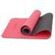 Килимок спортивний Cornix TPE 183 &times; 61 &times; 0.6 см для йоги та фітнесу XR-0006 Red/Black &mdash; фото 4
