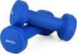 Гантелі для фітнесу неопренові Gymtek Queenfit 2 &times; 1,5 кг, 1.5 кг, світло-синій