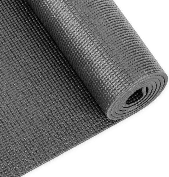 Килимок (мат) для фітнесу та йоги Gymtek 0,5 см, PVC, сірий 5907766661160 фото