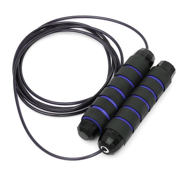Cornix Speed Rope Classic XR-0147 CrossFit Jump Rope with Bearings, Black/Blue