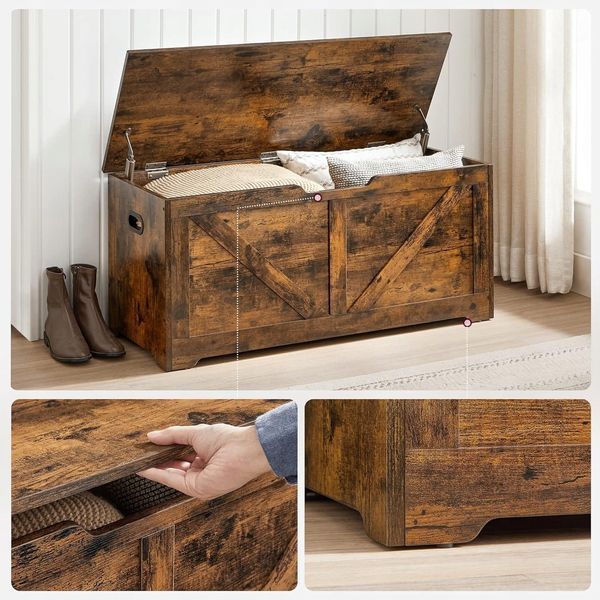 Leobert Sella Floor Storage Chest of Drawers, Brown
