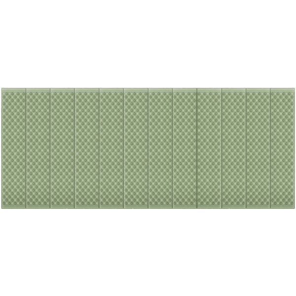 Springos XPE camping mat 182 &times; 60 &times; 0.8 cm foldable PM0010 Green/Grey