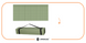 Springos XPE camping mat 182 &times; 60 &times; 0.8 cm foldable PM0010 Green/Grey