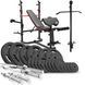 STRONG Hop-Sport Set with Bench and Straight Bars, 40&ndash;179 kg, 146 kg, HS-1065