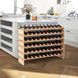 Costway Modular Pine Wooden Wine Rack for 60 Bottles