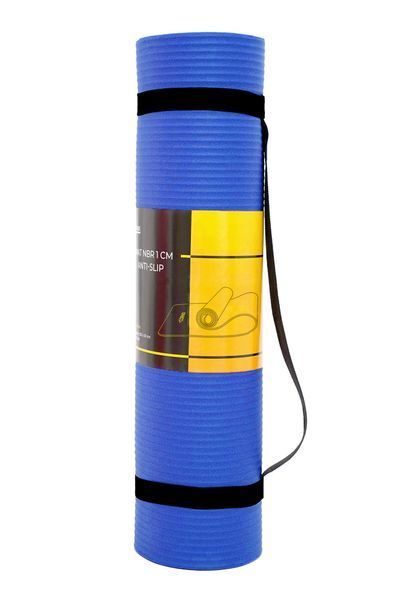 Cornix NBR sports mat 183 &times; 61 &times; 1 cm for yoga and fitness XR-0009 Blue