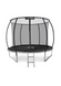 Outtec Premium 10ft Trampoline (312 cm), Black and Grey, with Inner Safety Net