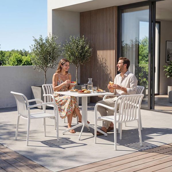 Di Volio MIRIA garden table 80 cm, beige