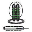 Скакалка для кросфіту Cornix Speed Rope Classic XR-0148 з підшипниками, чорна/зелена