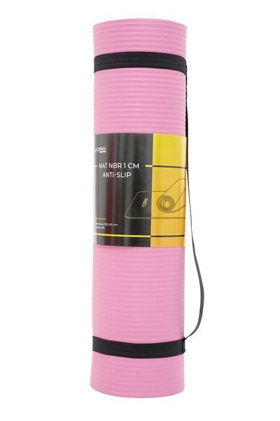 Килимок спортивний Cornix NBR 183 &times; 61 &times; 1 см для йоги та фітнесу XR-0010 Pink &mdash; фото