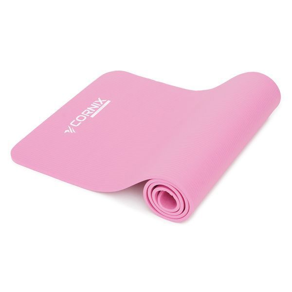 Килимок спортивний Cornix NBR 183 &times; 61 &times; 1 см для йоги та фітнесу XR-0010 Pink &mdash; фото