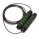 Скакалка для кроссфита Cornix Speed Rope Classic XR-0148 с подшипниками, черная/зеленая &mdash; фото 3