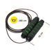 Скакалка для кроссфита Cornix Speed Rope Classic XR-0148 с подшипниками, черная/зеленая &mdash; фото 7
