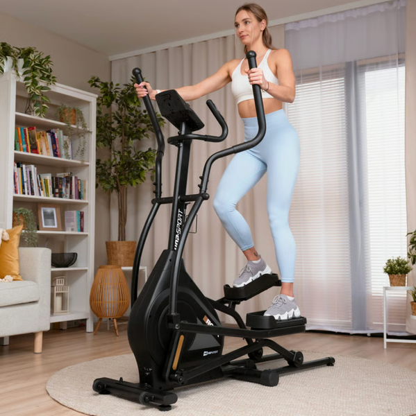Орбітрек Hop-Sport HS-140CF Rock електромагнітний, до 120 кг, чорний