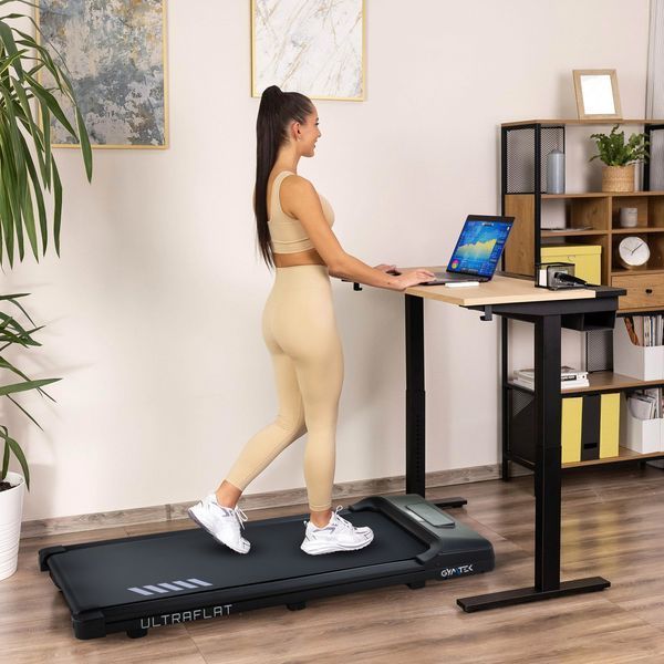 Бігова доріжка GYMTEK XT100, електрична, до 100 кг, чорна