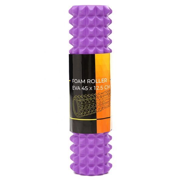 Cornix EVA Massage Roller 45 &times; 12.5 cm (Foam Roller, Roller) XR-0333 Violet