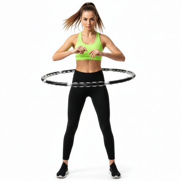 Actiget ACT0134 Waist Massage Hoop 92 cm, 1 kg, Black
