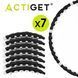Actiget ACT0134 Waist Massage Hoop 92 cm, 1 kg, Black