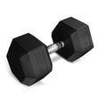 Гантеля шестигранна прогумована TX-200RD Trex Sport 20 кг, Гума, чорна 5902308232297 фото