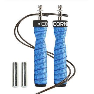 Скакалка швидкісна для кросфіту Cornix Speed Rope Pro XR-0522, з обважнювачем, синя &mdash; фото