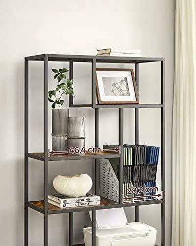 Leobert Rustic Loft-Style Shelving Unit