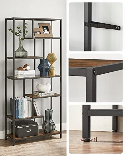 Leobert Rustic Loft-Style Shelving Unit