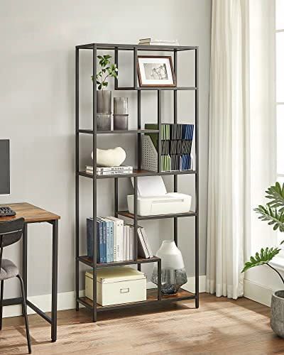 Leobert Rustic Loft-Style Shelving Unit